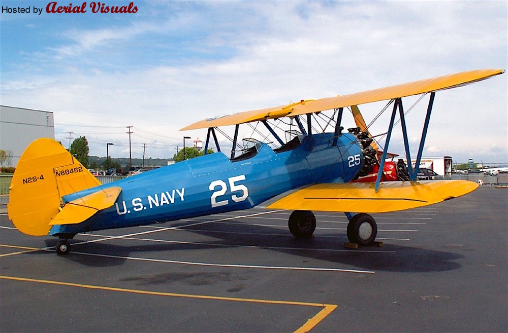 Aerial Visuals Airframe Dossier Stearman Boeing PT 13D Kaydet s n 42 17423 USAAF c n 75 5586 c r N68462